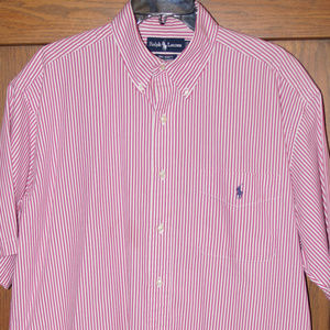 RALPH LAUREN "Big Shirt" SS Button Up Sz M